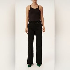 Rollas Dallas Low Bootcut Slim Fit In Black Corduroy Women's Size 27 EUC